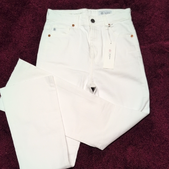 Ag Adriano Goldschmied Denim - AG NWT Alexxis Boot High Rise White Jeans